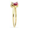 BUY 14K GOLD NATURAL  RUBELLITE GEMSTONE STYLISH RING