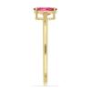 BUY 14K GOLD NATURAL RUBELLITE GEMSTONE SINGLE STONE RING