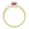 BUY 14K GOLD NATURAL RUBELLITE GEMSTONE SINGLE STONE RING