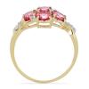 BUY 14K GOLD REAL RUBELLITE MULTI GEMSTONE STYLISH RING