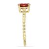 BUY 14K GOLD REAL RUBELLITE GEMSTONE SINGLE STONE  RING