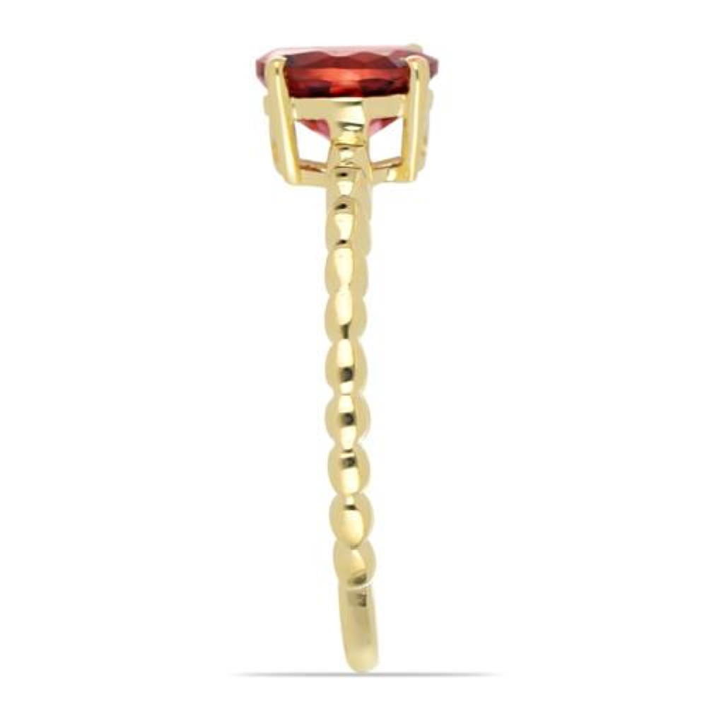 BUY 14K GOLD REAL RUBELLITE GEMSTONE SINGLE STONE  RING