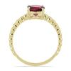 BUY 14K GOLD REAL RUBELLITE GEMSTONE SINGLE STONE  RING