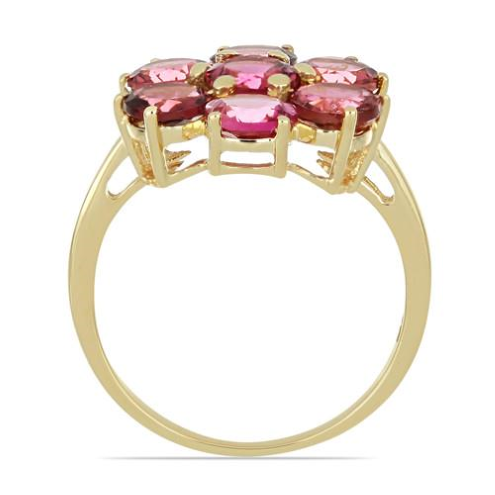 BUY 14K GOLD NATURAL RUBELLITE GEMSTONE STYLISH RING