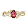 BUY 14K GOLD REAL RUBELLITE GEMSTONE CLASSIC RING