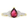 BUY 14K GOLD  RUBELLITE GEMSTONE CLASSIC RING