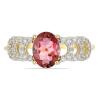 BUY 14K GOLD GENUINE  RUBELLITE GEMSTONE CLASSIC RING