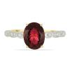 BUY 14K GOLD REAL GARNET GEMSTONE SINGLE STONE RING