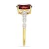 BUY 14K GOLD REAL GARNET GEMSTONE SINGLE STONE RING
