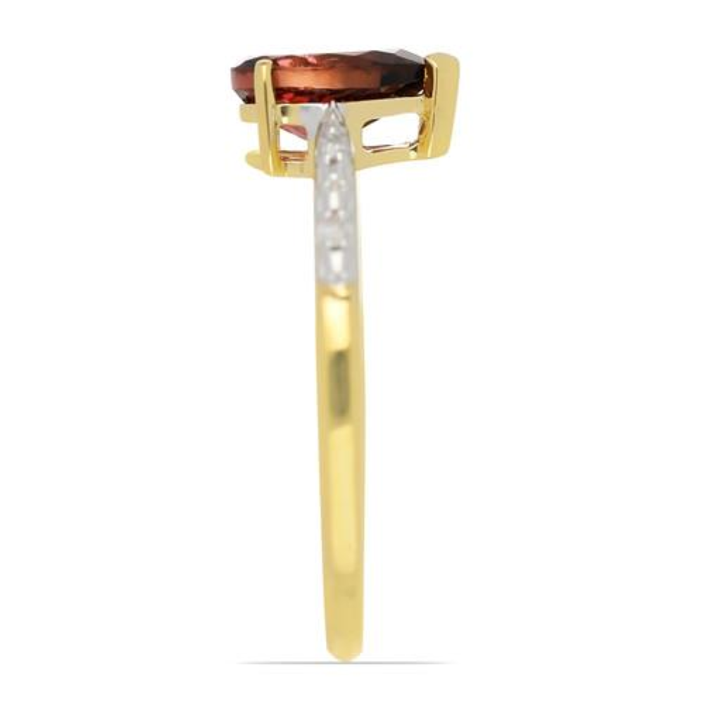 BUY 14K GOLD NATURAL RHODOLITE GEMSTONE CLASSIC RING