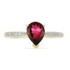 BUY 14K GOLD NATURAL RHODOLITE GEMSTONE CLASSIC RING