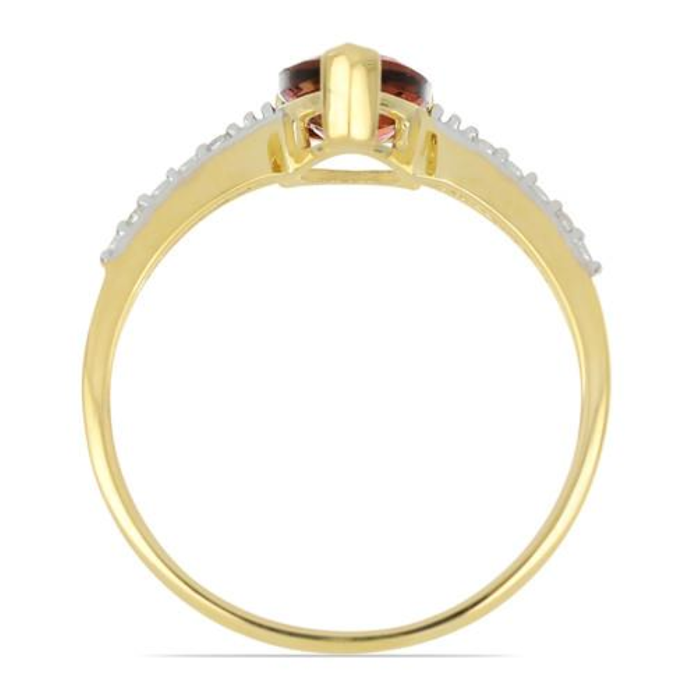BUY 14K GOLD NATURAL RHODOLITE GEMSTONE CLASSIC RING