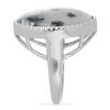 BUY REAL DENDRATIC AGATE GEMSTONE BIG STONE RING IN STERLING SILVER