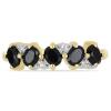 BUY NATURAL BLACK ONYX MULTI GEMSTONE RING IN STERLING SILVER