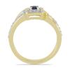 BUY STERLING SILVER NATURAL BLUE SAPPHIRE GEMSTONE RING