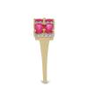 BUY 14K GOLD  STYLISH NATURAL RUBELLITE GEMSTONE  RING