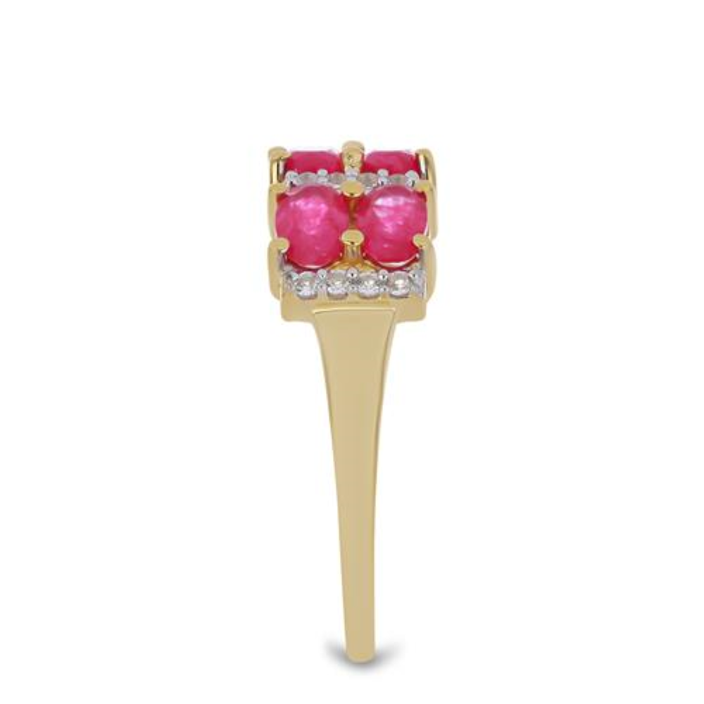 BUY 14K GOLD  STYLISH NATURAL RUBELLITE GEMSTONE  RING