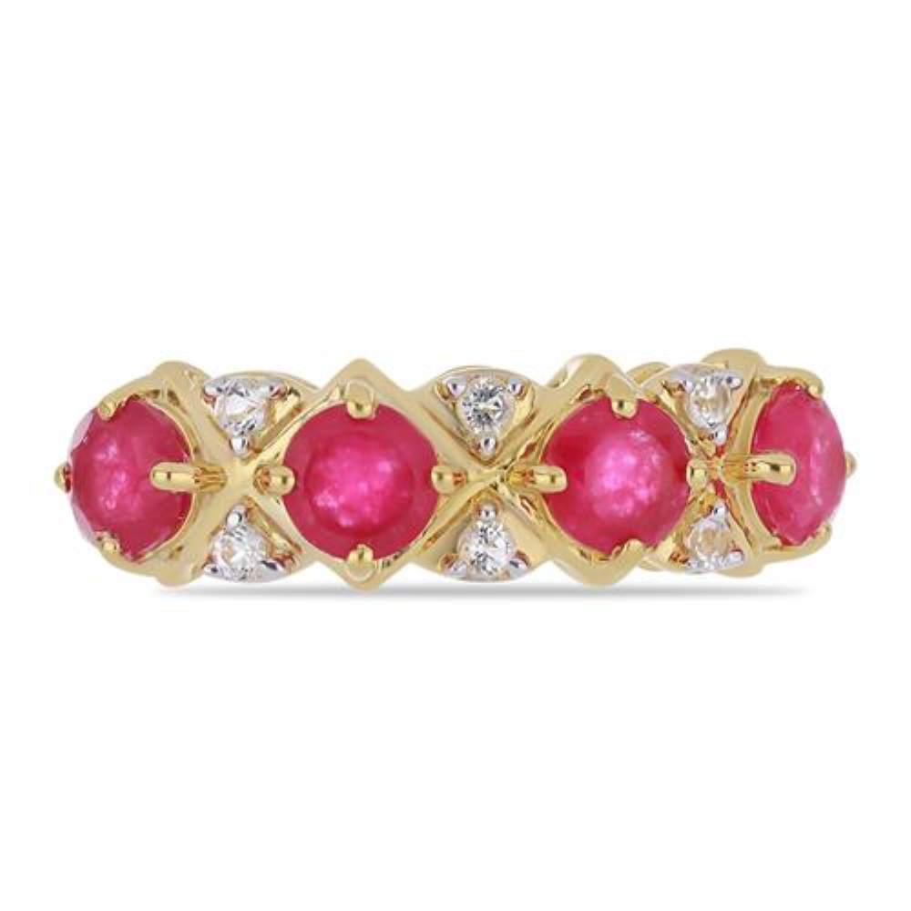 BUY 14K GOLD REAL RUBELLITE GEMSTOME RING