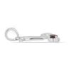 BUY NATURAL GARNET GEMSTONE CAPRICORN PENDANT IN 925 SILVER