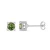 BUY 925 SILVER REAL MOLDAVITE SINGLE STONE EARRINGS