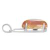 BUY REAL PADPARADSCHA QUARTZ GEMSTONE BIG STONE PENDANT IN 925 STERLING SILVER
