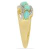 BUY 925 SILVER NATURAL BLUE TURQUOISE MULTI GEMSTONE STYLISH RING