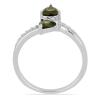 BUY STERLING SILVER REAL MOLDAVITE GEMSTONE CLASSIC RING
