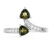 BUY STERLING SILVER REAL MOLDAVITE GEMSTONE CLASSIC RING