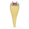 BUY 14K GOLD NATURAL GLASS FILLED RUBY GEMSTONE HALO RING WITH WHITE DIAMOND