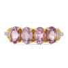 BUY 14K GOLD NATURAL PURPLE SPINEL MULTI GEMSTONE  RING