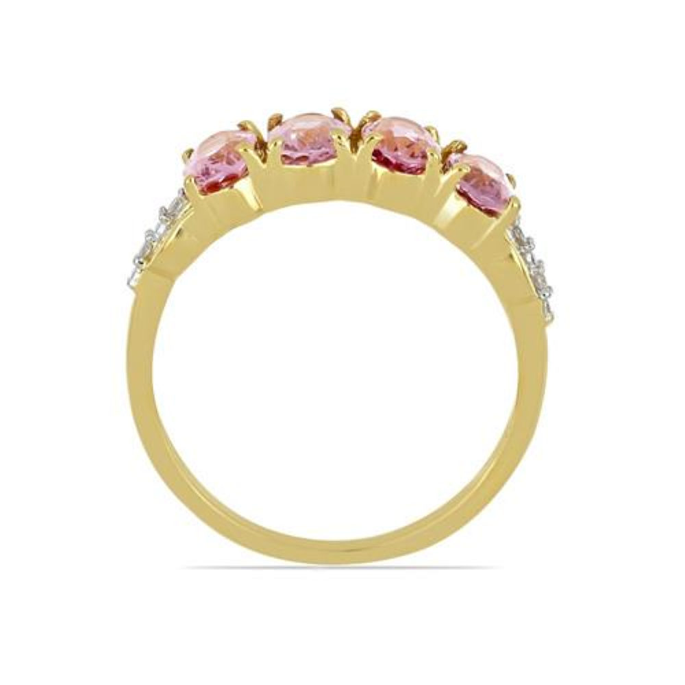 BUY 14K GOLD NATURAL PURPLE SPINEL MULTI GEMSTONE  RING