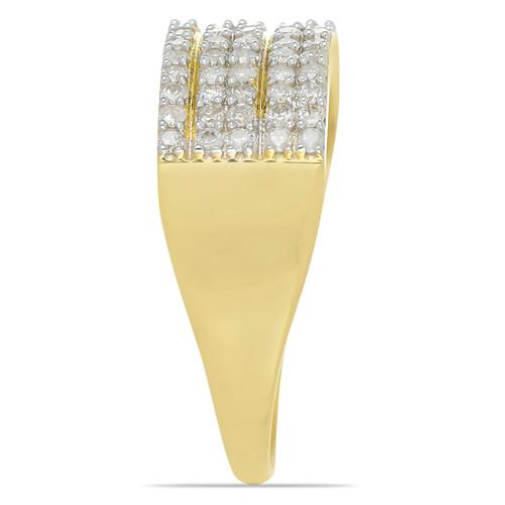 BUY 14K GOLD REAL WHITE DIAMOND GEMSTONE CLUSTER RING