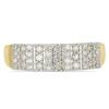 BUY 14K GOLD WHITE DIAMOND GEMSTONE CLUSTER RING