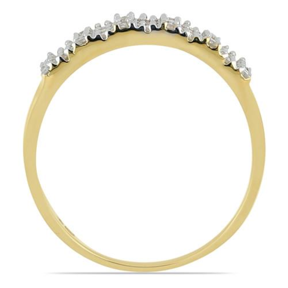 BUY 14K GOLD WHITE DIAMOND GEMSTONE CLUSTER RING