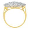 BUY 14K GOLD NATURAL WHITE DIAMOND GEMSTONE CLUSTER RING