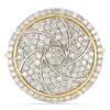 BUY 14K GOLD NATURAL WHITE DIAMOND GEMSTONE CLUSTER RING