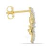 BUY 14K GOLD WHITE DIAMOND GEMSTONE STYLISH EARRINGS