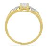 BUY 14K GOLD WHITE DIAMOND GEMSTONE CLASSIC RING
