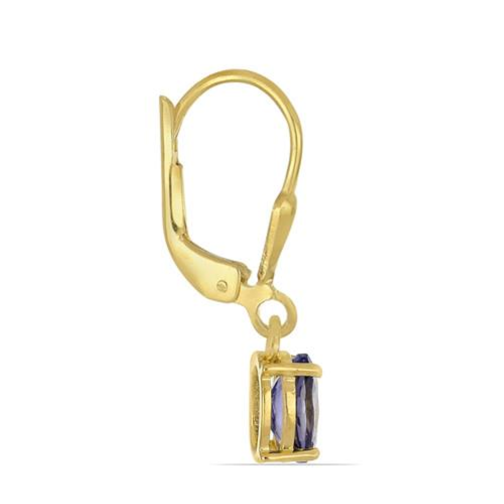 BUY 925 SILVER GOLD PLATED NATURAL GARNET GEMSTONE EARRINGS