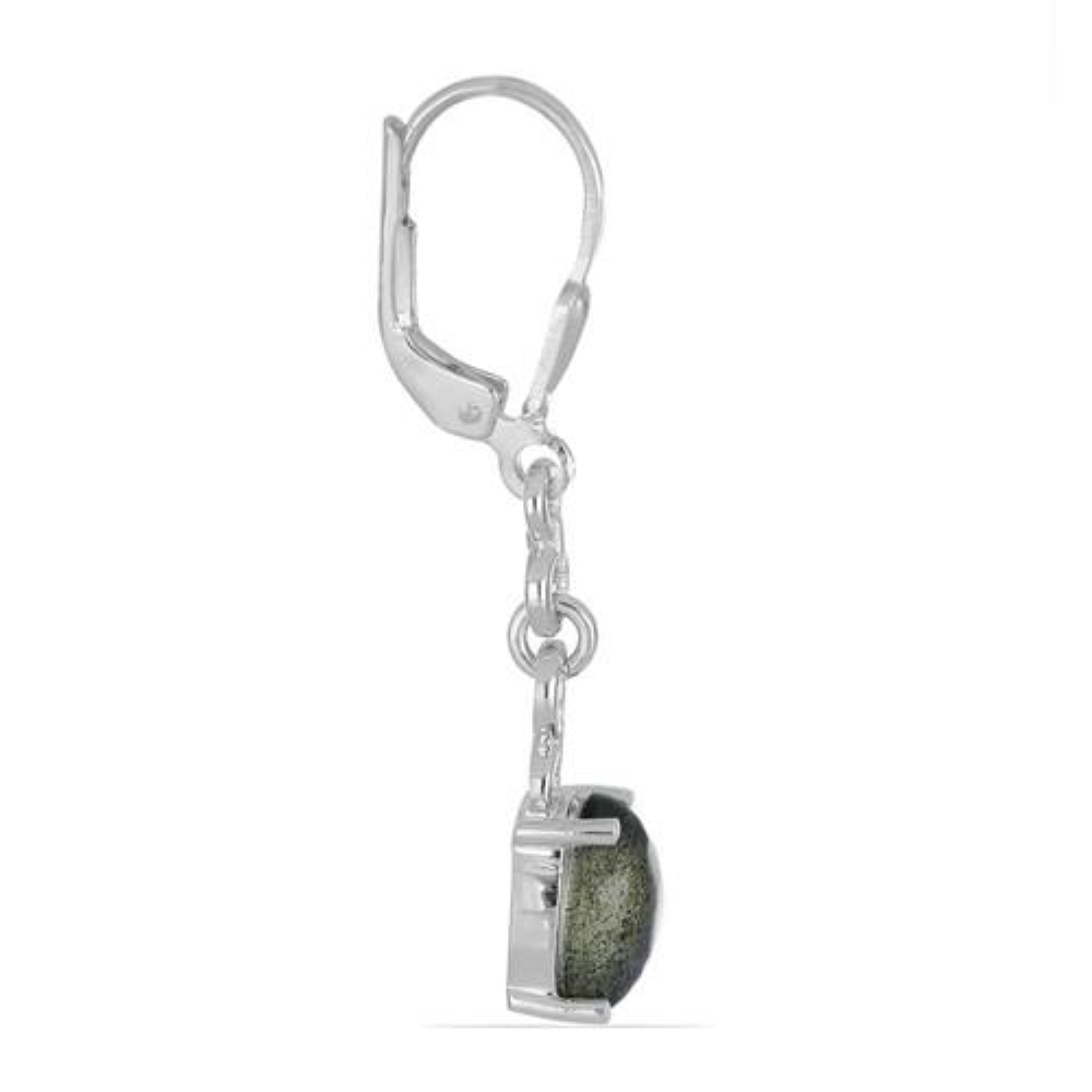 BUY STERLING SILVER  NATURAL LABRADORITE GEMSTONE EARRINGS