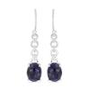 BUY STERLING SILVER  NATURAL LABRADORITE GEMSTONE EARRINGS