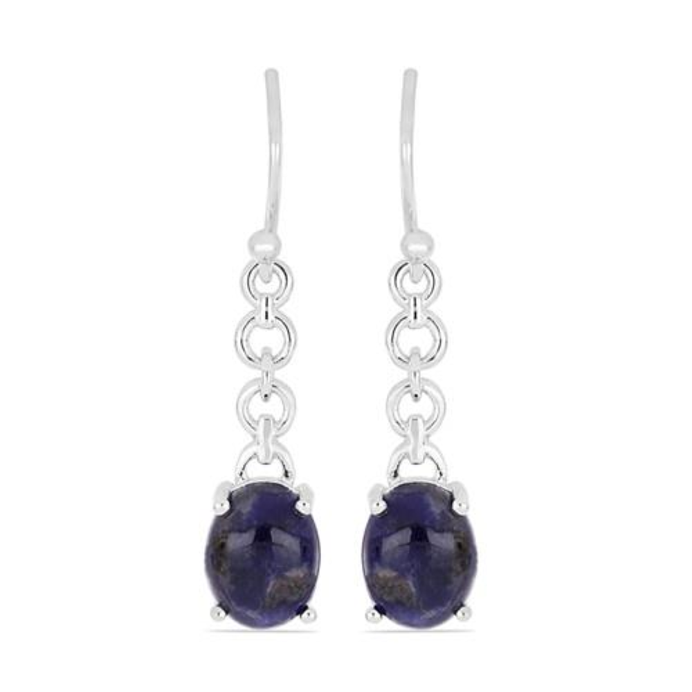 BUY STERLING SILVER  NATURAL LABRADORITE GEMSTONE EARRINGS