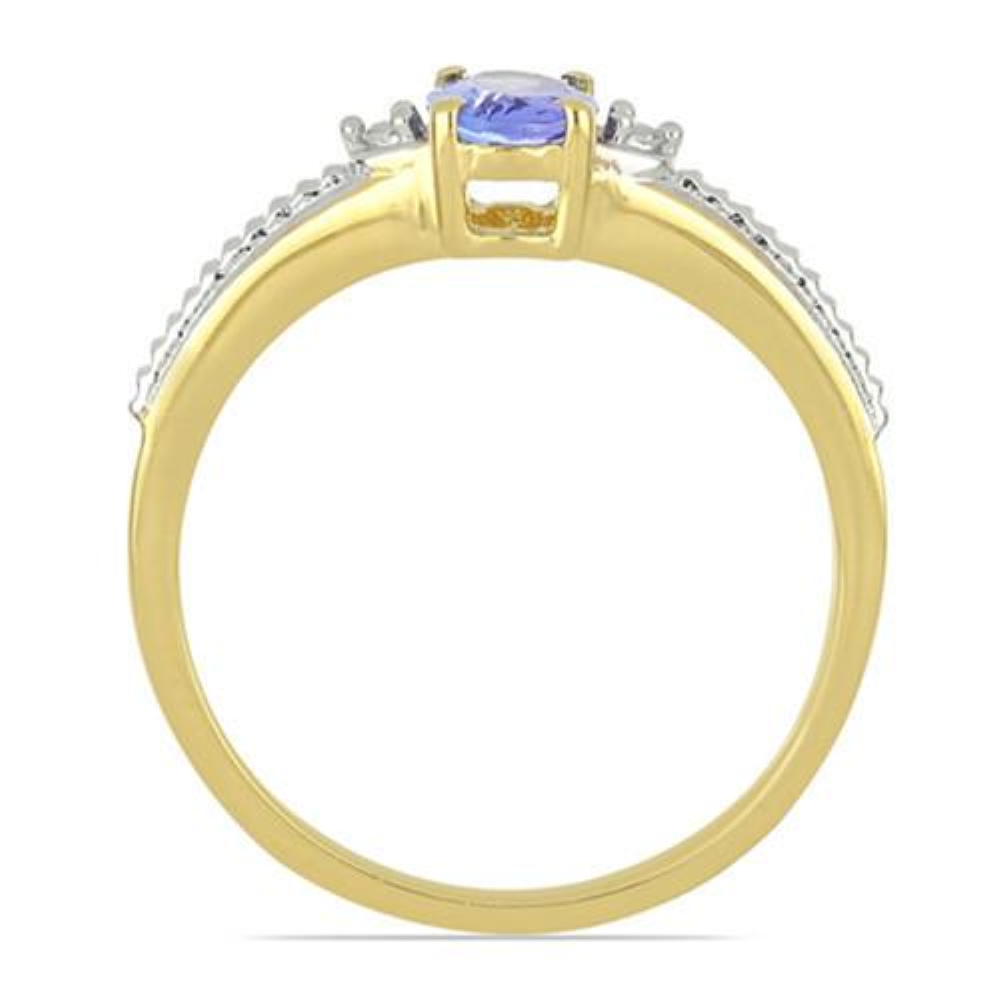 BUY STERLING SILVER TANZANITE GEMSTONE CLASSIC RING