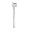 BUY STERLING SILVER NATURAL TANZANITE SINGLE STONE RING