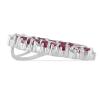 BUY STERLING SILVER  GLASS FILLED RUBY GEMSTONE PENDANT
