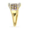 BUY NATURAL TANZANITE GEMSTONE UNIQUE RING IN STERLING SILVER