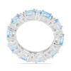 BUY NATURAL SWISS BLUE TOPAZ GEMSTONE RING IN STERLING SILVER