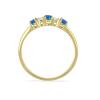 BUY 925 SILVER NATURAL APATITE GEMSTONE GOLD PLATED RING 