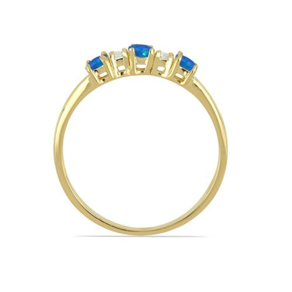 BUY 925 SILVER NATURAL APATITE GEMSTONE GOLD PLATED RING 