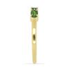 BUY 925 SILVER GOLD PLATED REAL CHROME DIOPSIDE GEMSTONE  RING